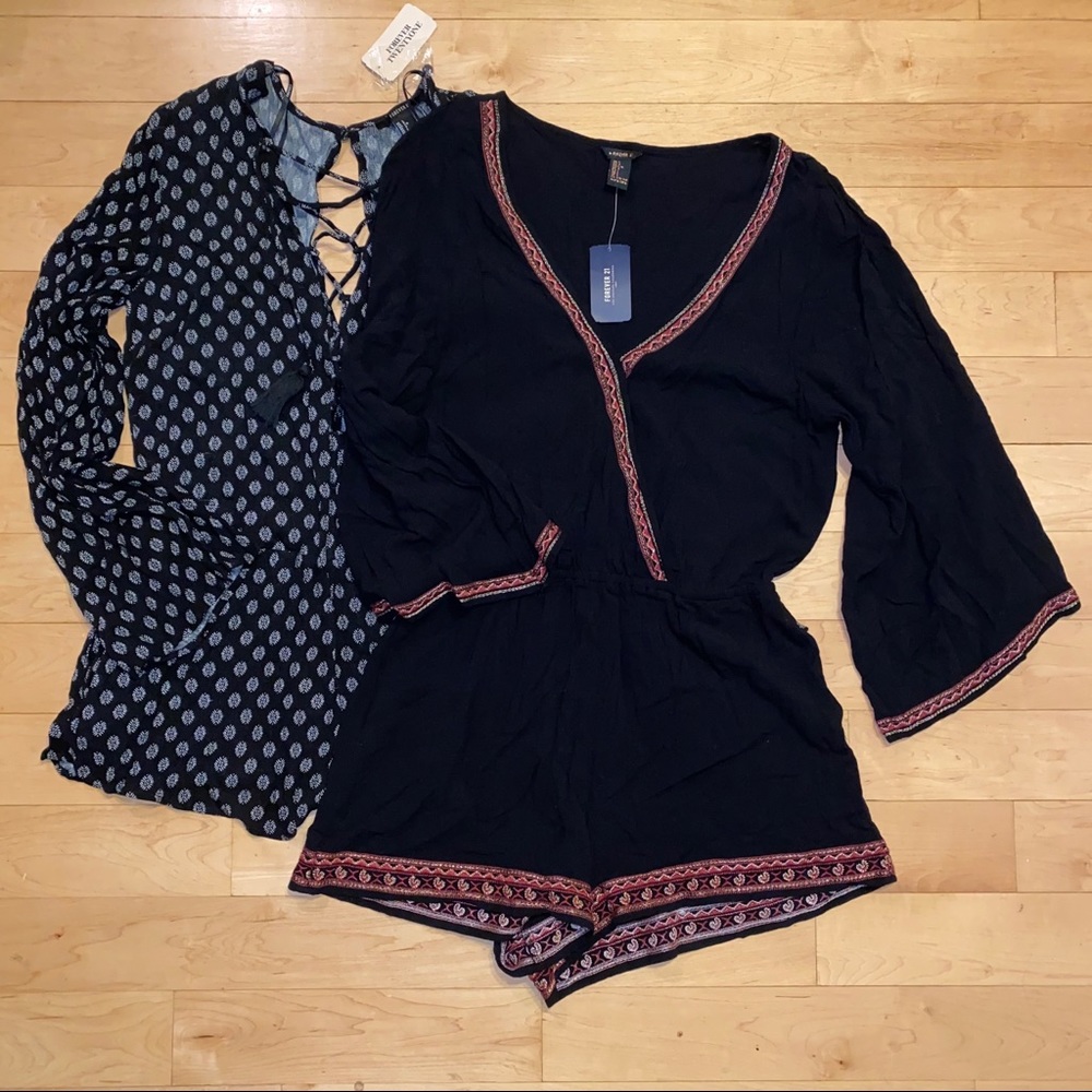 Bundle of 2 cute Rompers size L